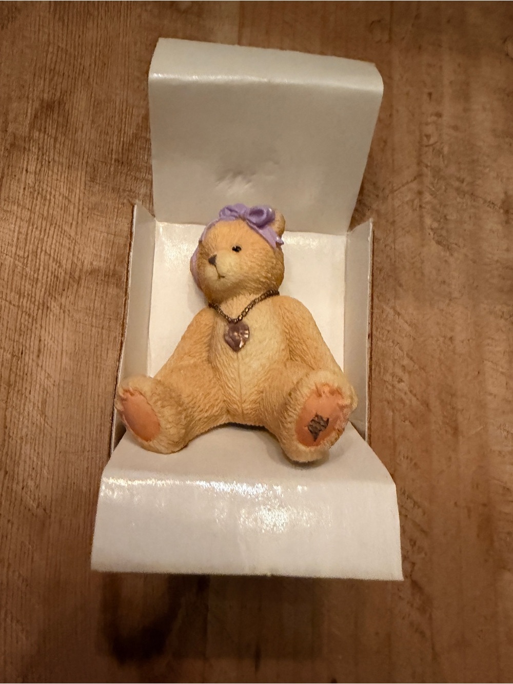 Vintage 1996 Cherished Teddies Little Sparkles June BIRTHSTONE BEARS-Enesco